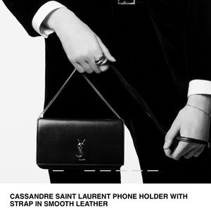 Saint Laurent YSL Monogram Phone Holder Shoulder Bag